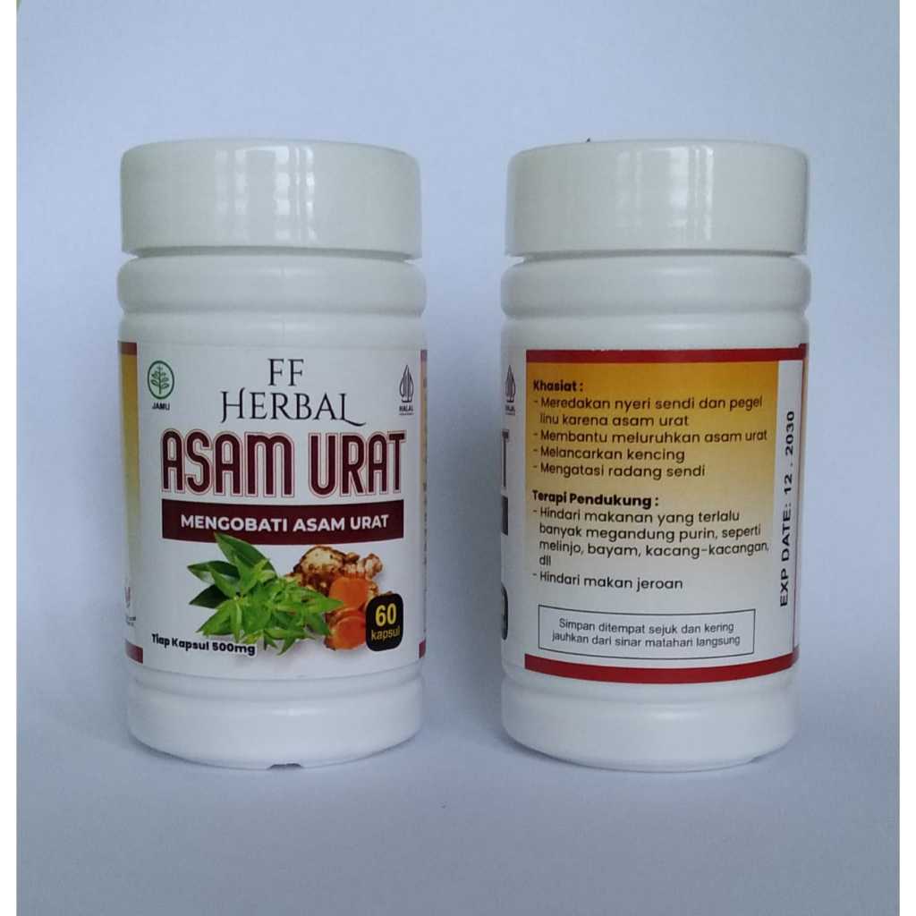 FF HERBAL KAPSUL ASAM URAT ISI 60 BAGUS UNTUK MENGOBATI ASAM URAT KHASIAT AMPUH MENGOBATI BATU GINJA