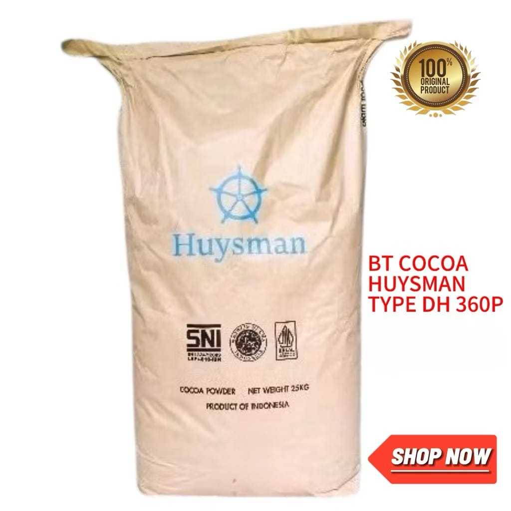 

COCOA POWDER BT COCOA HUYSMAN DH400L/DH360P/DH240E 25 KG 1 ZAK - COKELAT BUBUK MINUMAN PREMIUM 100% TANPA CAMPURAN GULA DAN CREAMER