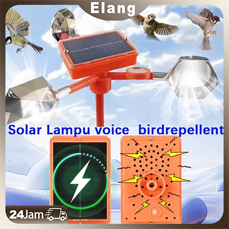Pengusir burung tenaga surya burung Pengusir burung berputar 360 derajat alat burung tenaga surya pe