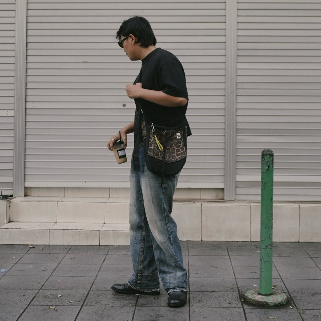 Diskon Fomind Goma Bag - Tas Selempang Pria Tas Selempang Motif Leopard