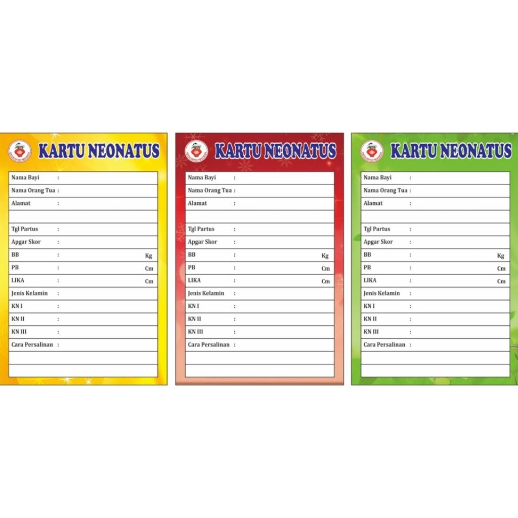 

Kartu Neonatus Ready Stok