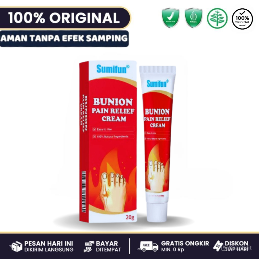 Salep Sumifun Bunion Cream – Obat Oles untuk Bunion, Bengkak Tulang & Nyeri Sendi Kaki | Herbal Alam