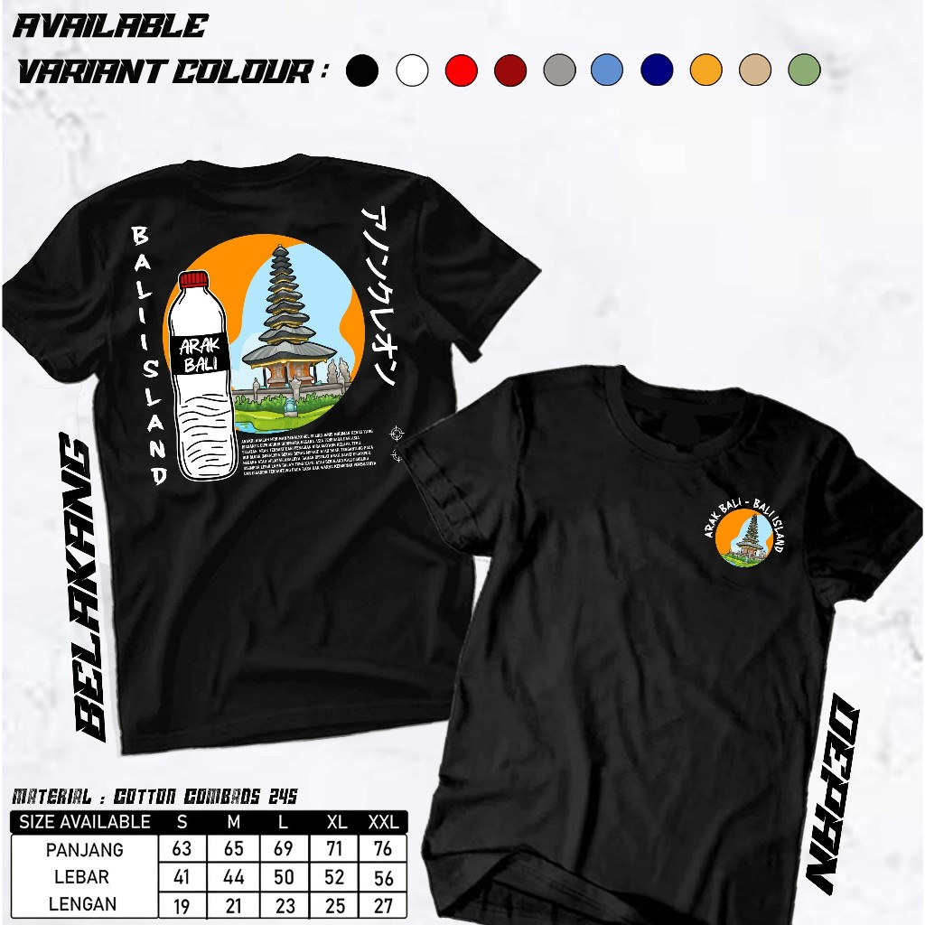 centralbaju - Kaos Arbal - Bali - Kaos Minuman Khas Bali - Kaos Distro Original - kaos lengan pendek