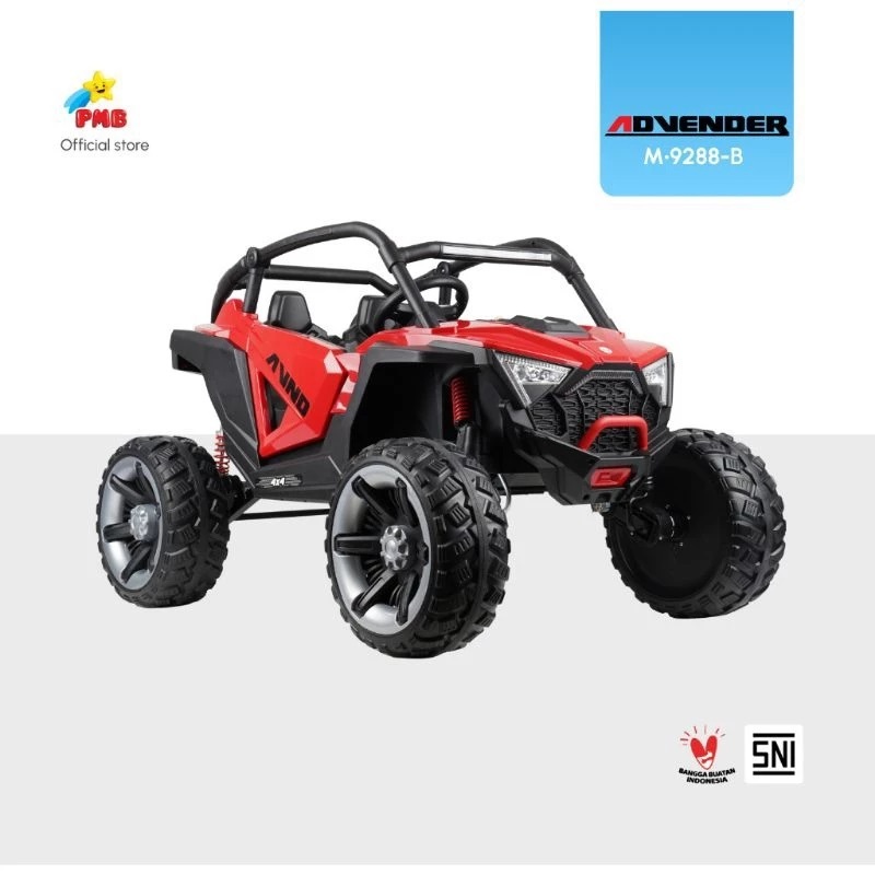 Mobil Aki Anak Advender 4x4 Remote Control Ban EVA M-9288-B New//Mobil Aki Anak Ban Karet
