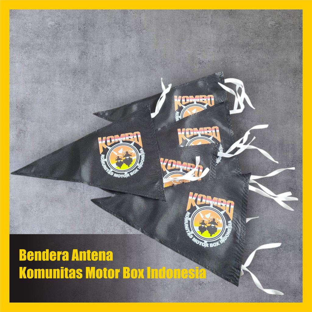 Bendera Antena Custom Motor Mobil – Bendera Komunitas Club Touring Cetak Logo