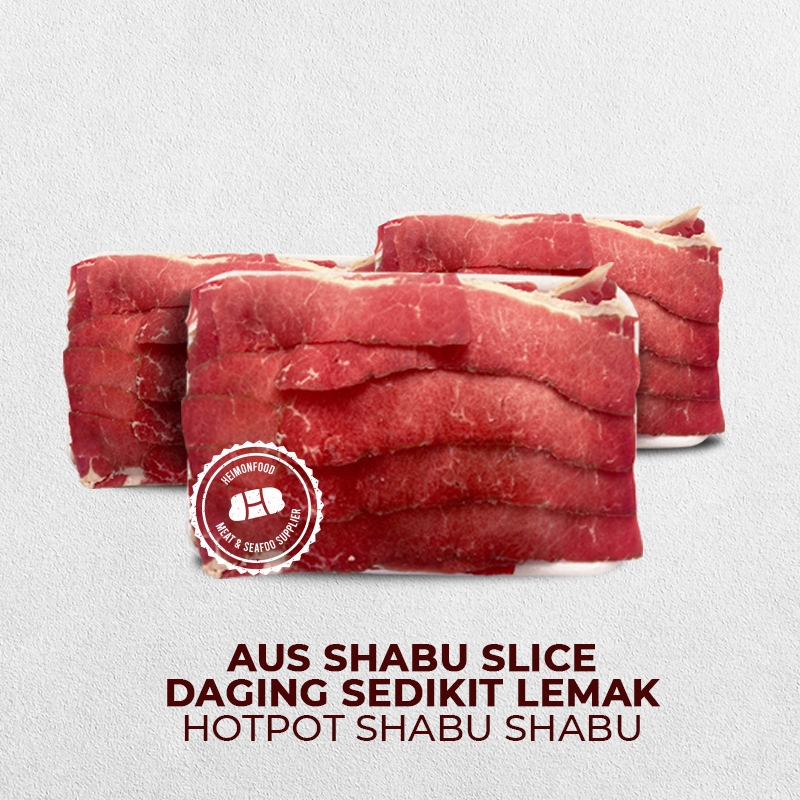 

Daging Sapi AUS Sliced Beef Sukiyaki Yakiniku Shabu-Shabu Beef - Low Fat