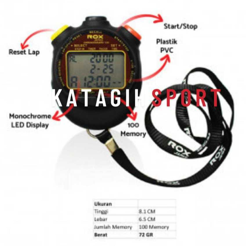 Stopwatch Rox 10 Memory / Stopwatch Digital Cornography 10 Memory