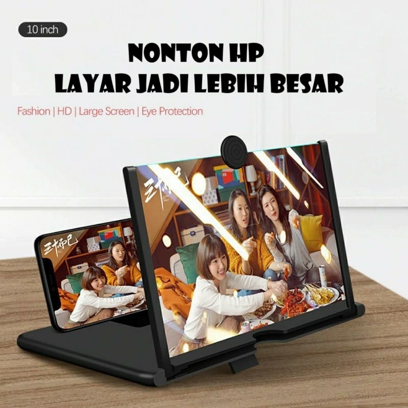 Proyektor Pembesar Kaca HP Layar HP Nonton Layar Untuk Handphone Hp F3