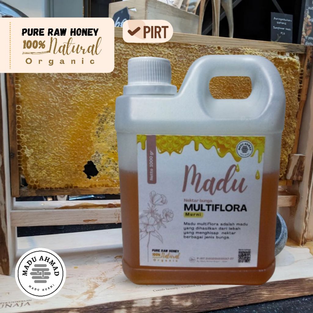 

Madu Murni Multiflora 1kg Murni 100% Raw Honey Langsung Dari Peternak Lebah