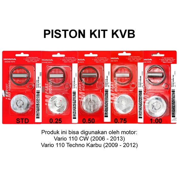 SALE  131A1-KVB-930 131A2-KVB-930 131A3-KVB-930 131A4-KVB-930 131A5-KVB-930 PISTON KIT VARIO 110