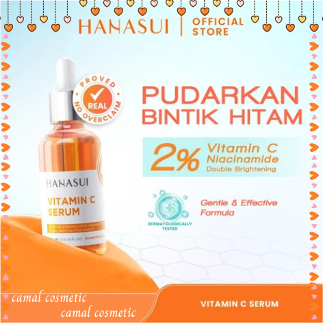 Hanasui Vitamin C Serum Mencerahkan kulit wajah dan solusi untuk kulit kusam & kering