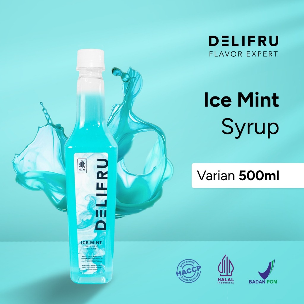 

Syrup Ice Mint Delifru 500 ml - Sirup Ice Mint