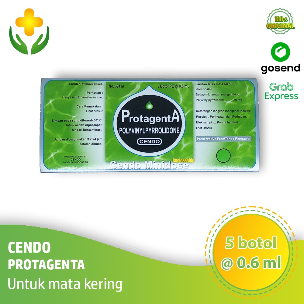 Cendo Protagenta Minidose 5 x 0.6 ml - Obat Tetes Mata Kering