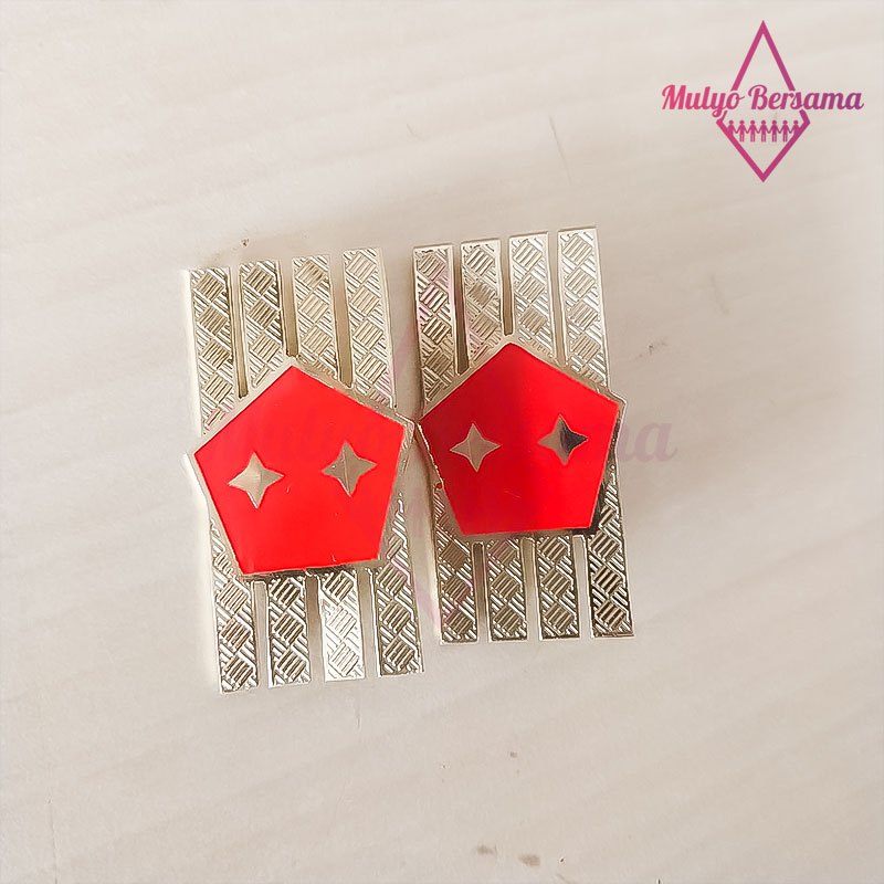 Pin Monogram Tanda Pangkat PNS Kemhan Peniti Pin Pangkat Kemhan - Mulyo Bersama