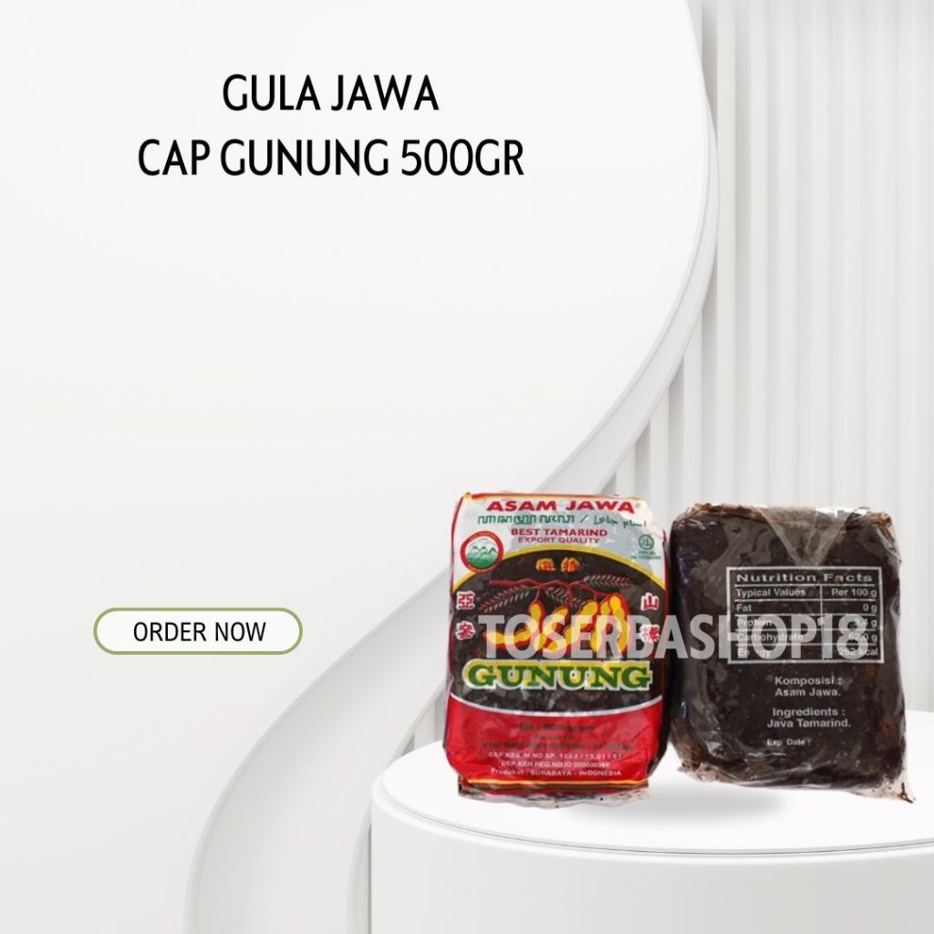 Asam Jawa Tanpa Biji / Asam Jawa Cap Gunung 500gr / Asam Jawa