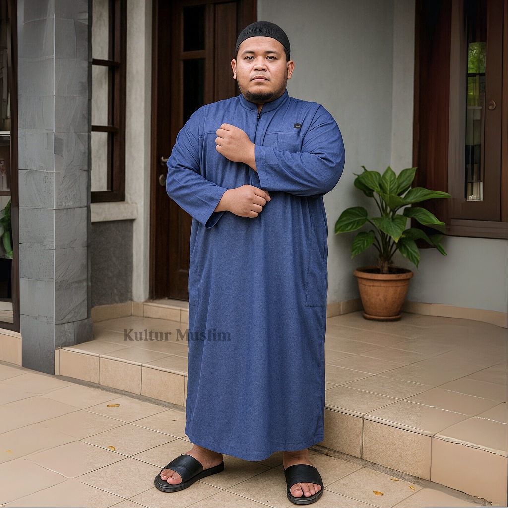Jubah Dewasa Jumbo Jubah Pria Gamis Pria Jubah Jumbo Jubah Bigsize Jubah Oversize 4XL 5XL 6XL