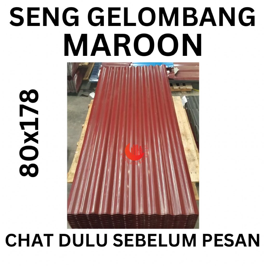 SENG GELOMBANG MAROON / SENG GELOMBANG MERAH