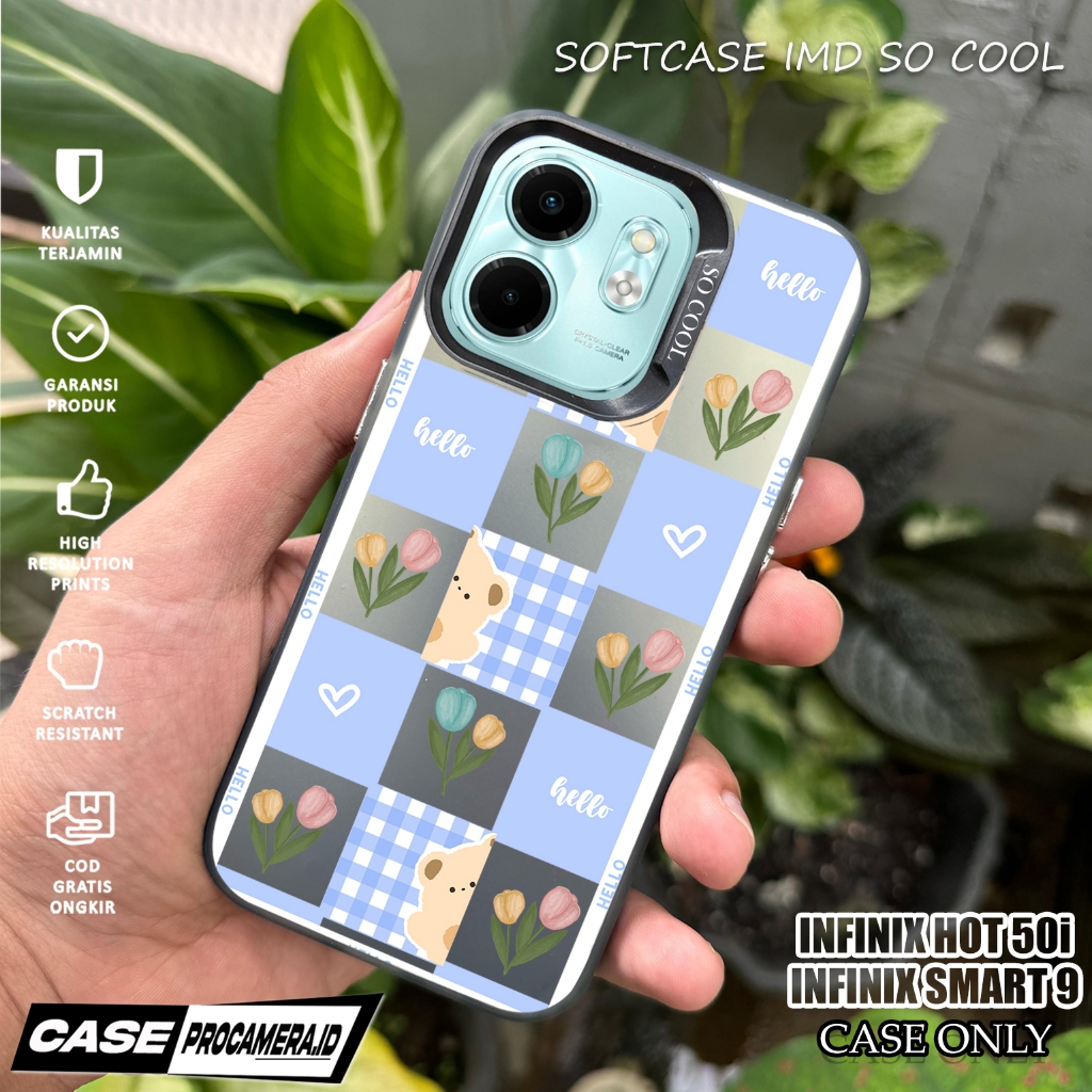 Case IMD For INFINIX SMART 9 / HOT 50i - casing For Case IMD INFINIX SMART 9 / HOT 50i - ( Flowr )Ca