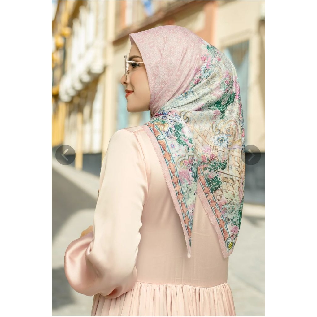 Ready NEW Hijab Buttonscarves BS The Sevilla Voile Square - Dulce