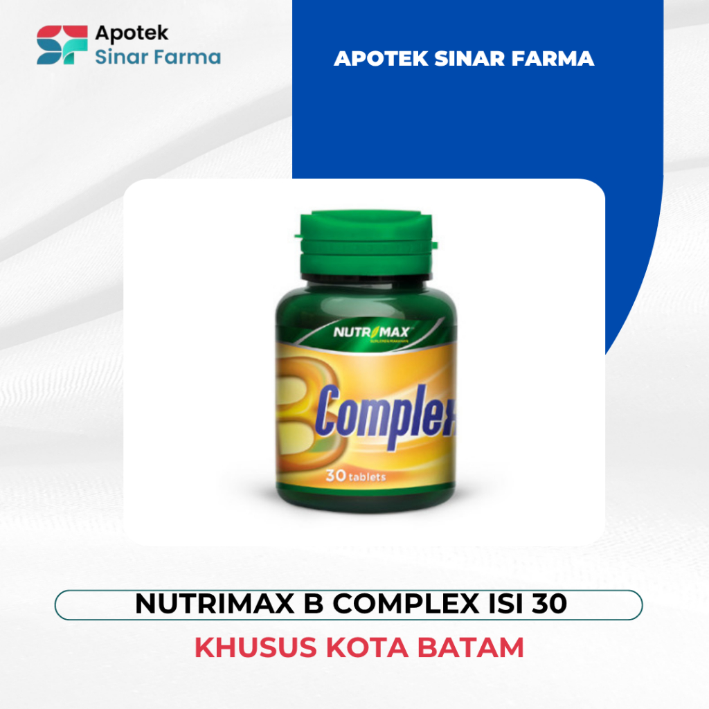 Nutrimax B Complex Vitamin B Complex 30 Tablet