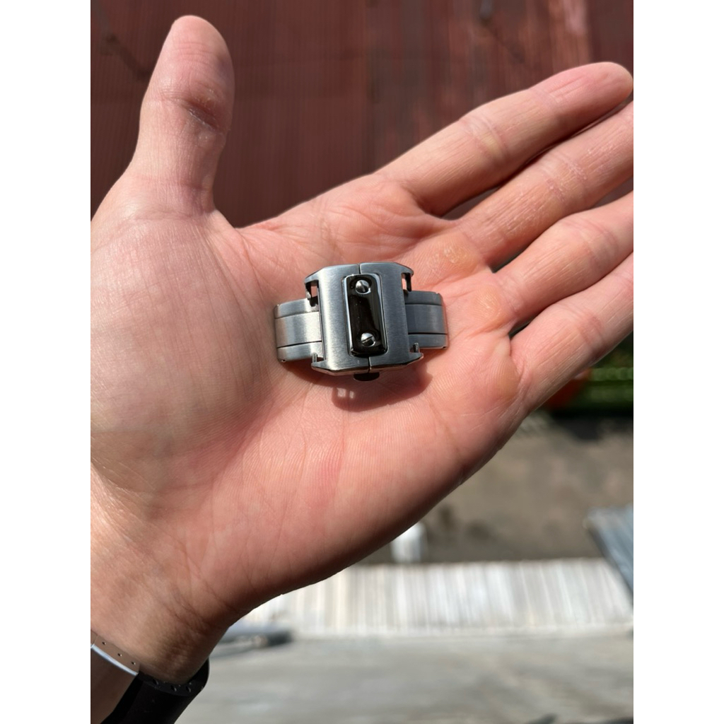 Deployant clasp buckle model santos style  butterfly clasp deployment clasp buckle jam tangan