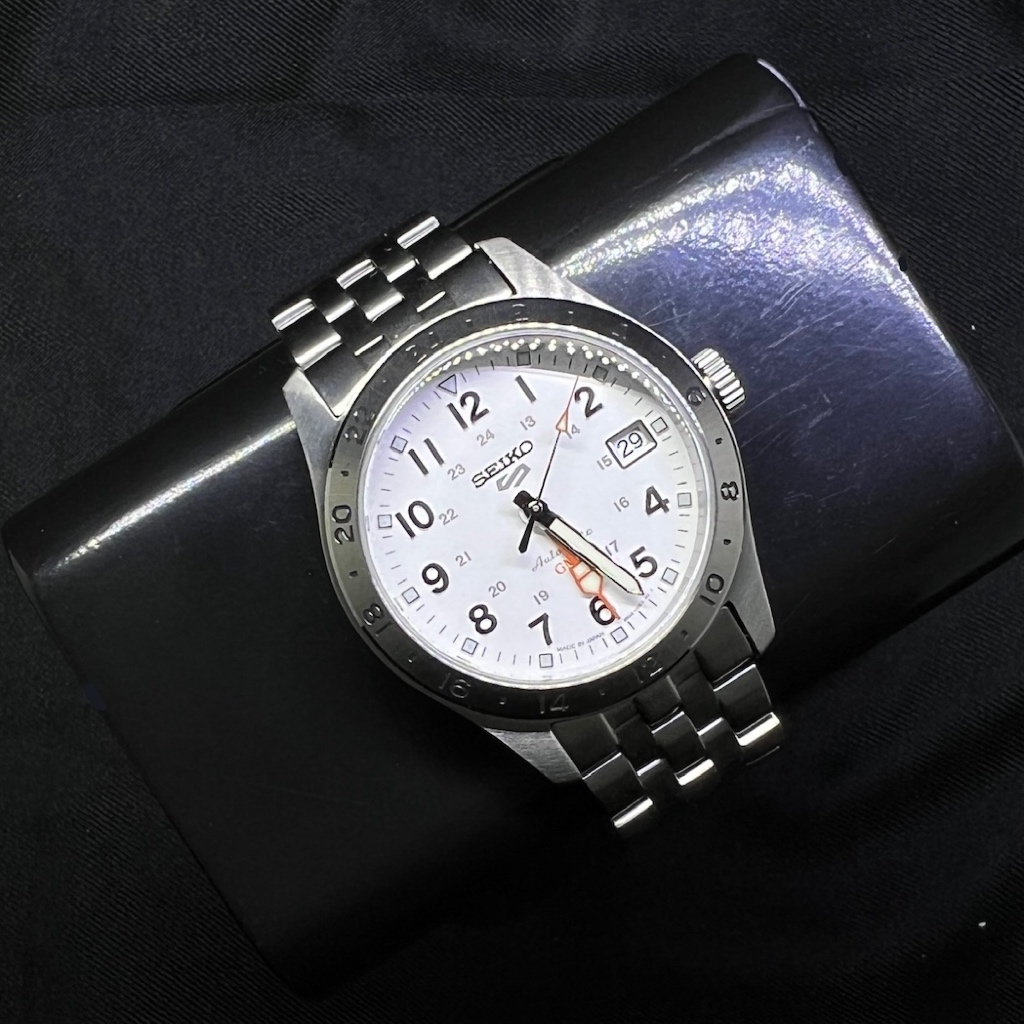 SEIKO 5 SBSC009 GMT Field Sports Style White Automatic JDM