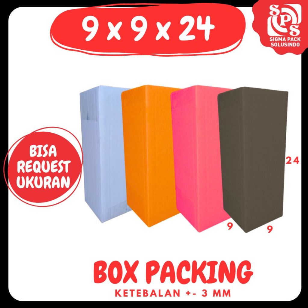 

Kardus 9x9x24 Packing Olshop Box A1 Dus Kotak Kemasan Souvenir Botol Tumblr Madu Parfum Zigma Pack