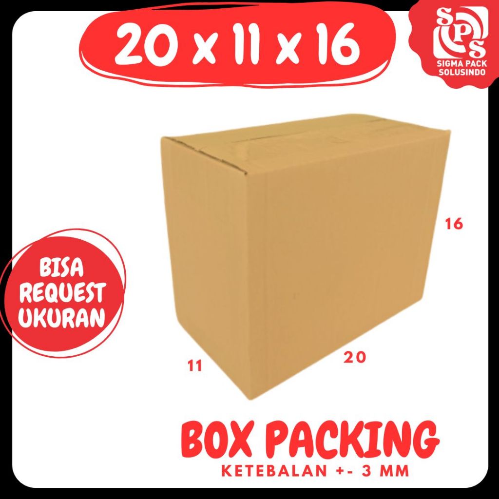 

kardus 20x11x16 Kardus A1 box Packing Dus Kemasan botol Box 20x11x16 Obat Madu zigma pack