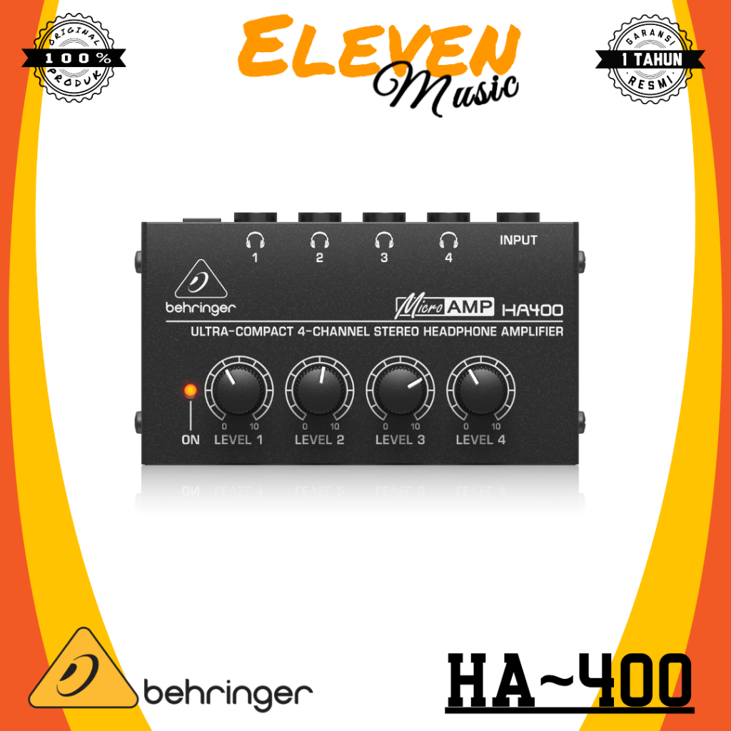 Behringer HA400 HA 400 HA-400 Headphone Amplifier