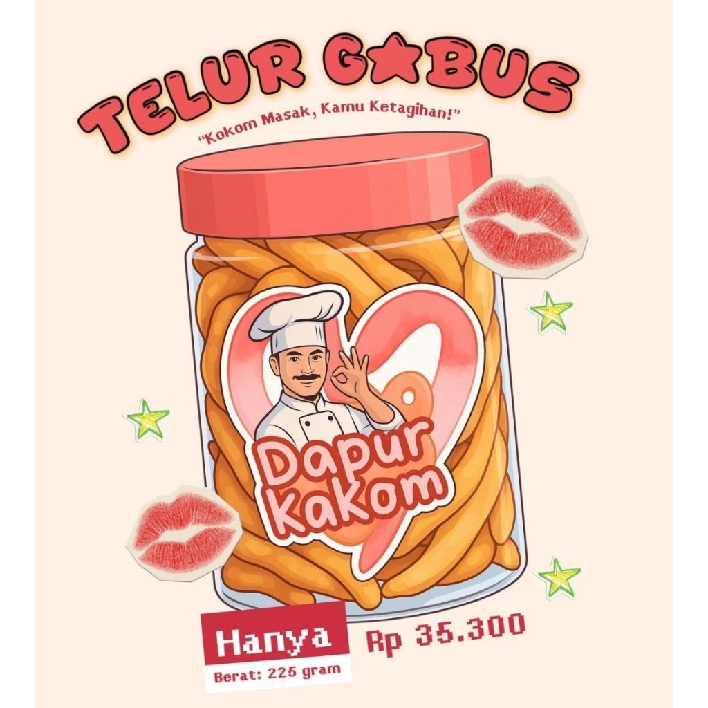 

-DAPUR KOKOM- TELUR GABUS KEJU 250GR