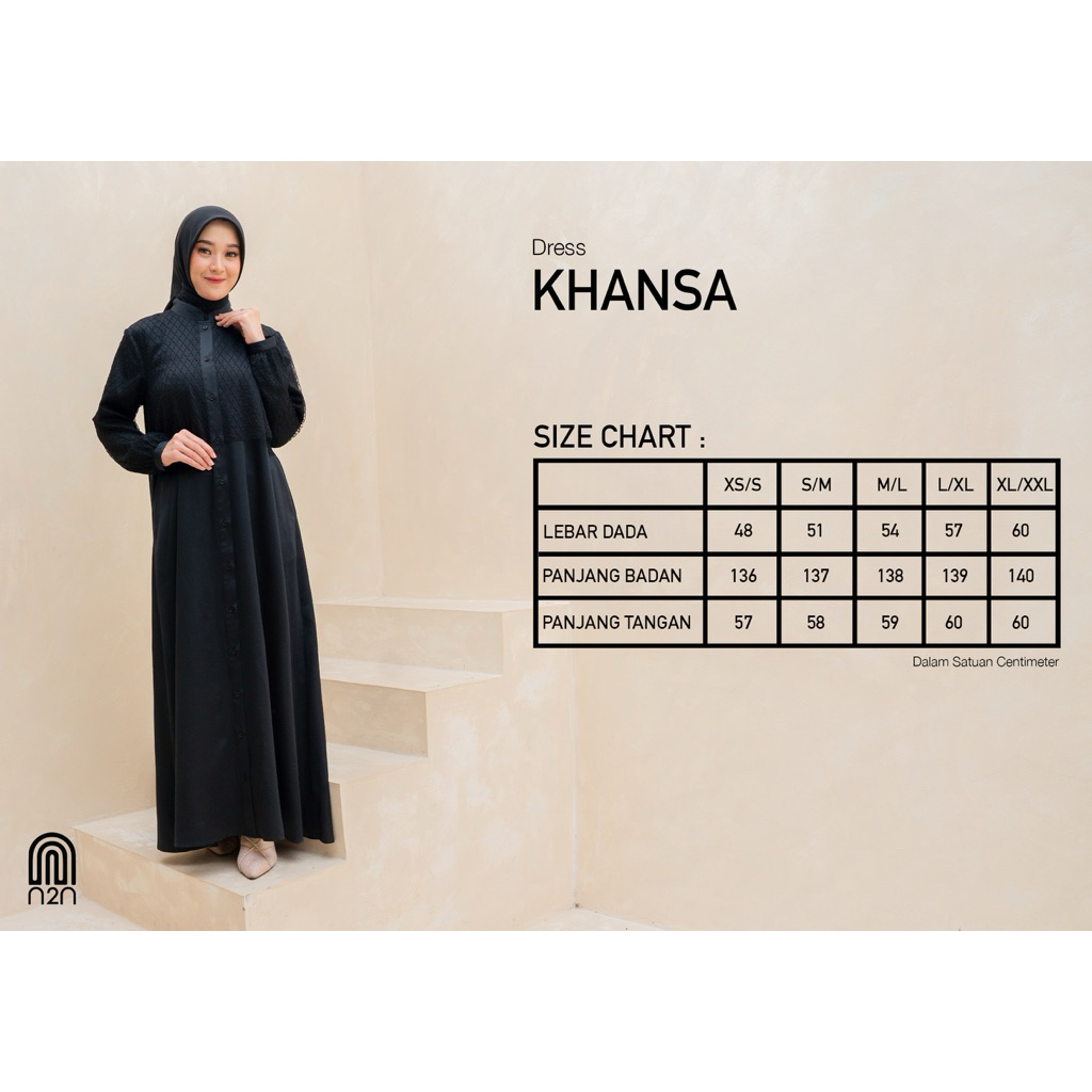 N2N-KHANSA DRESS-DRESS ELEGAN-PAKAIN WANITA