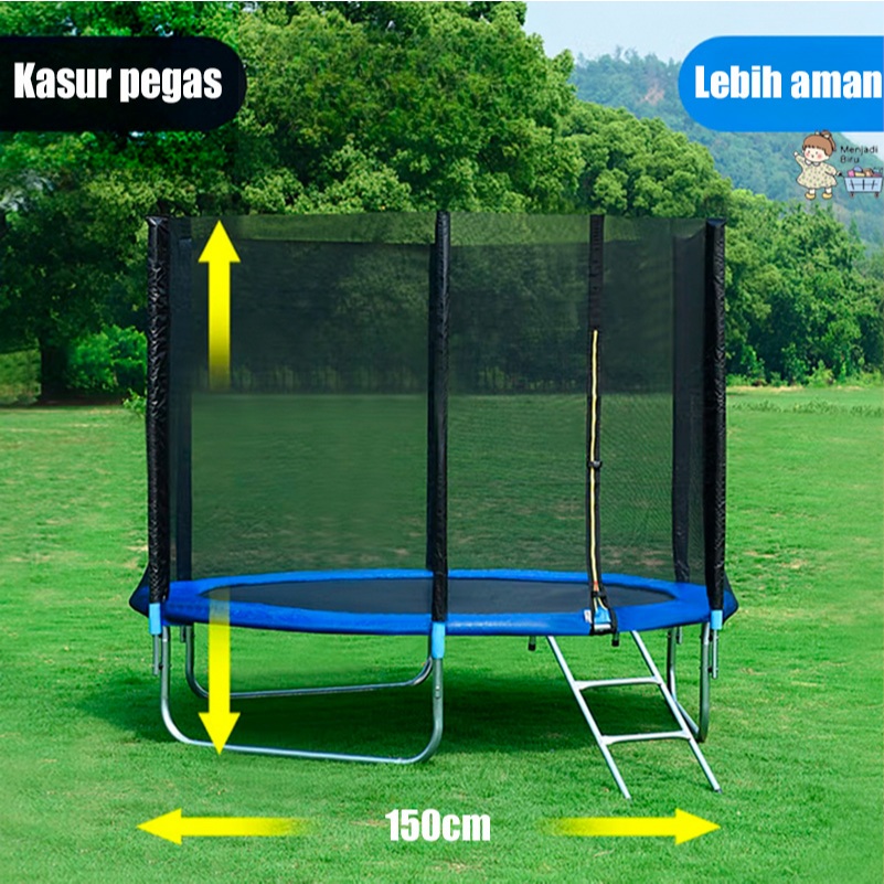 Trampolin Anak untuk Sensory Play - Alat Pendidikan Usia Dini, Cocok untuk Indoor & Outdoor TK