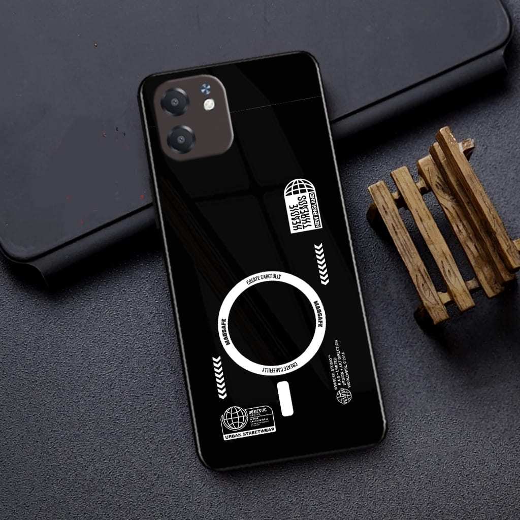 ( IC 371 ) Softcase Glass Kaca untuk OPPO A5X - Casing Baru - Cover  Softcase Glass Kaca Protec Came