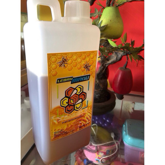 

madu murni 1kg raw honey natural minumal herbal kesehatan