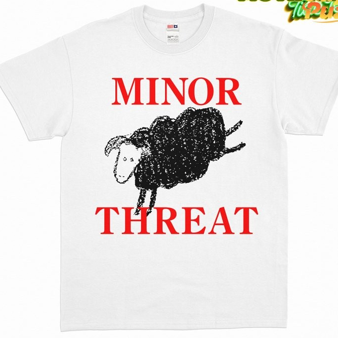 

CTSYYDS CODT-Shirt Minor Threat - The Goat Putih Cotton combed 24s Baju lengan pendek kaos Pakaian Pria wanita