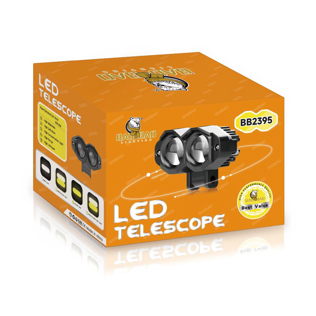 lampu tembak laser led 2 Mata plastik super terang