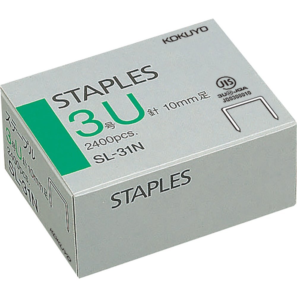 

Kokuyo Staples Size 3 U