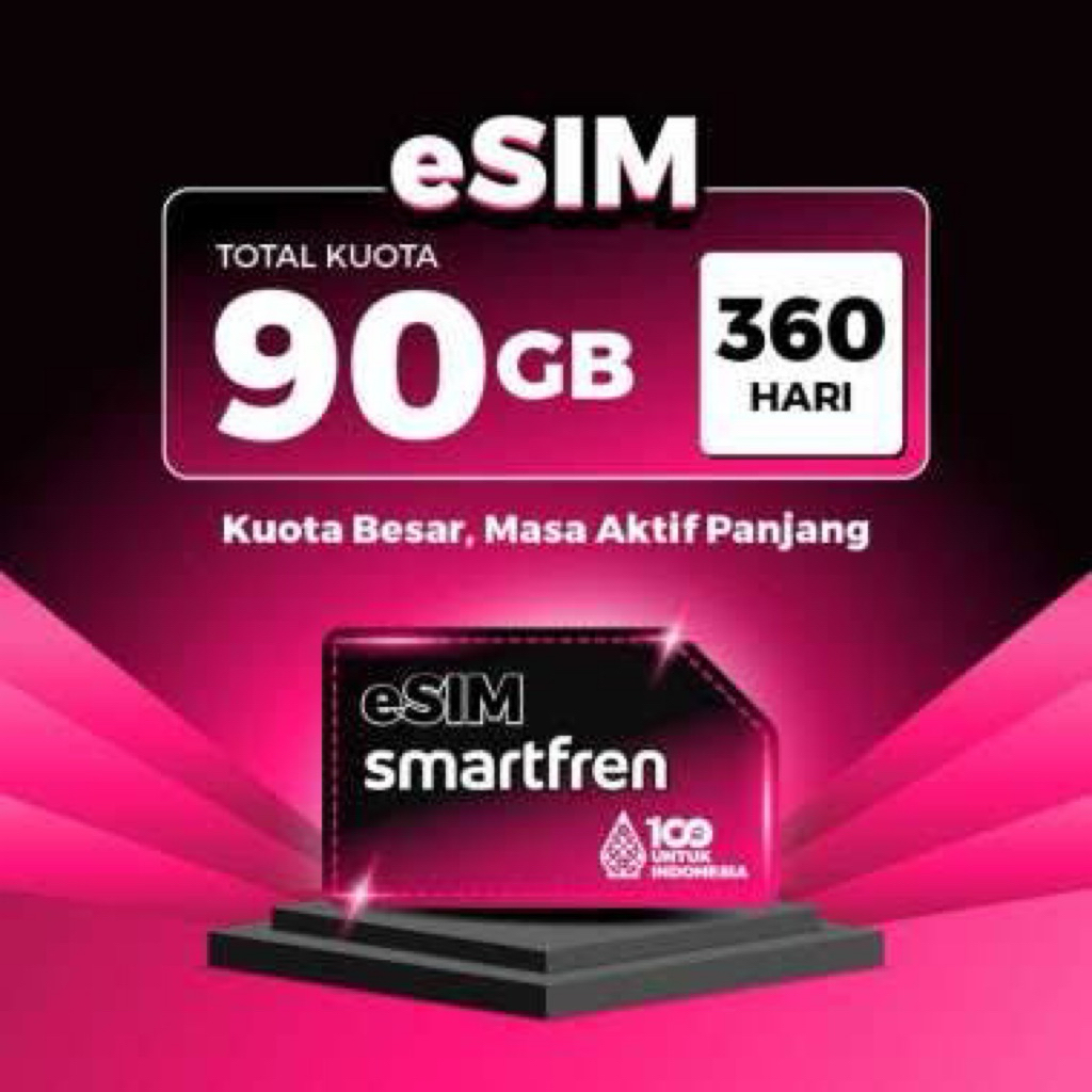 E sim roaming smartfren 90gb