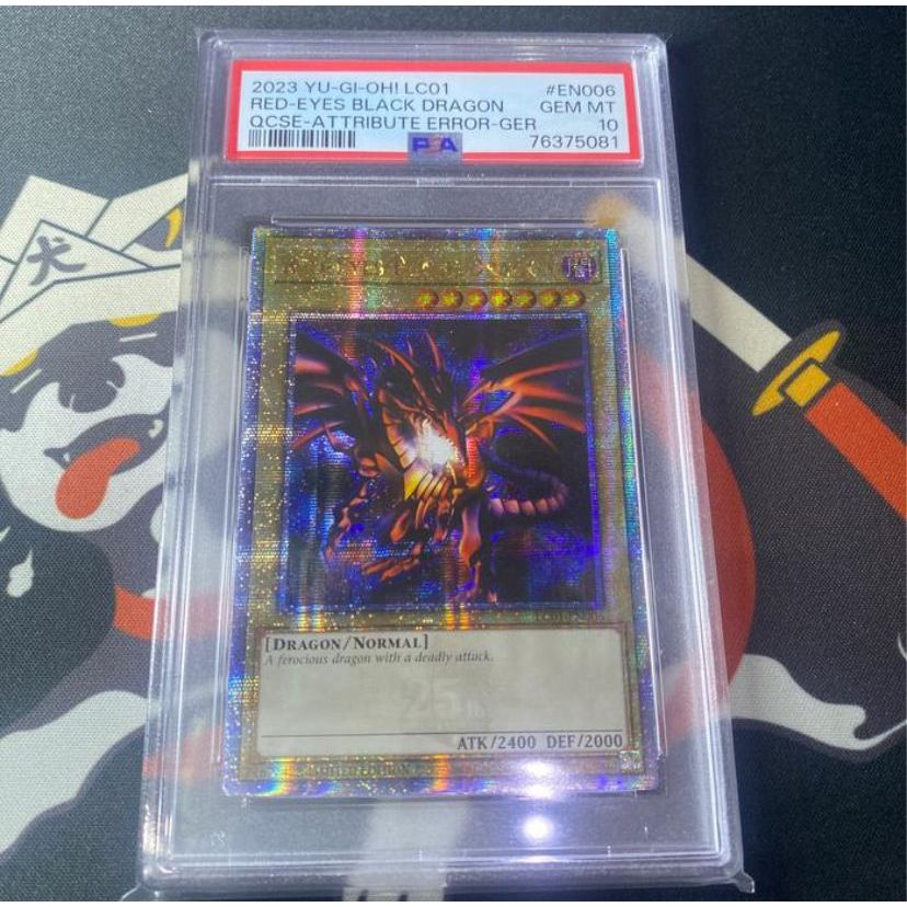 PSA 10 Kartu Red Eyes Black Dragon QCSE LC01 Yugioh TCG EN English