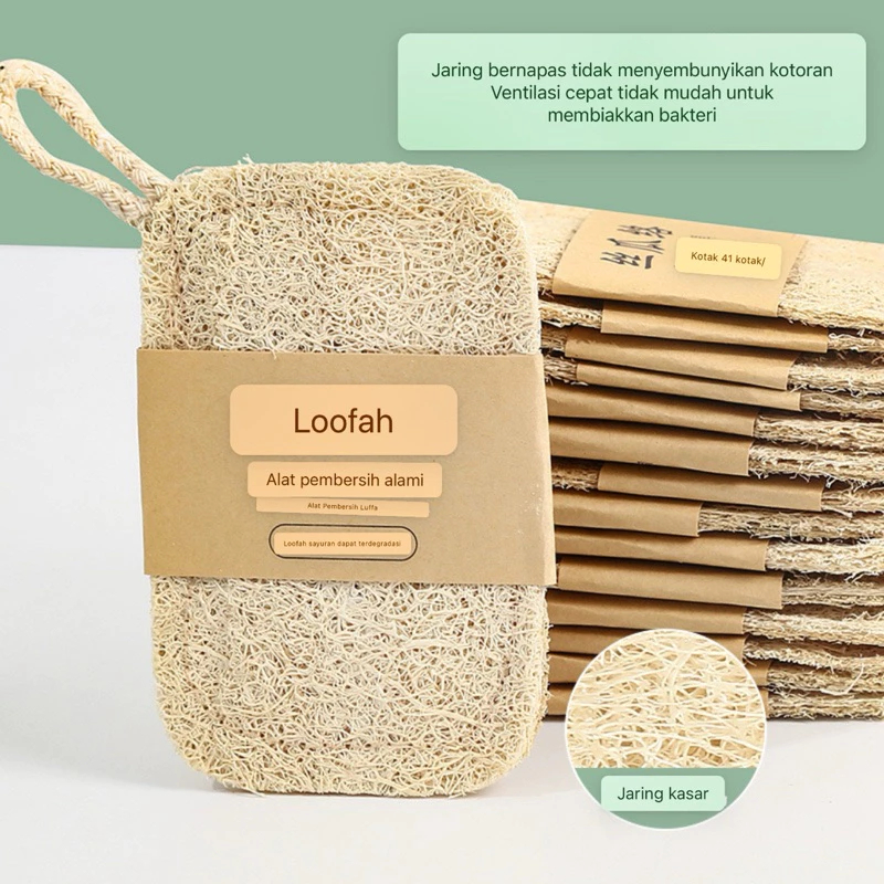 Sikat Pencuci Piring Loofah Alami /Spons Oyong Kering /Spons Cuci Piring Dari Oyong /Sabut Cuci Piri