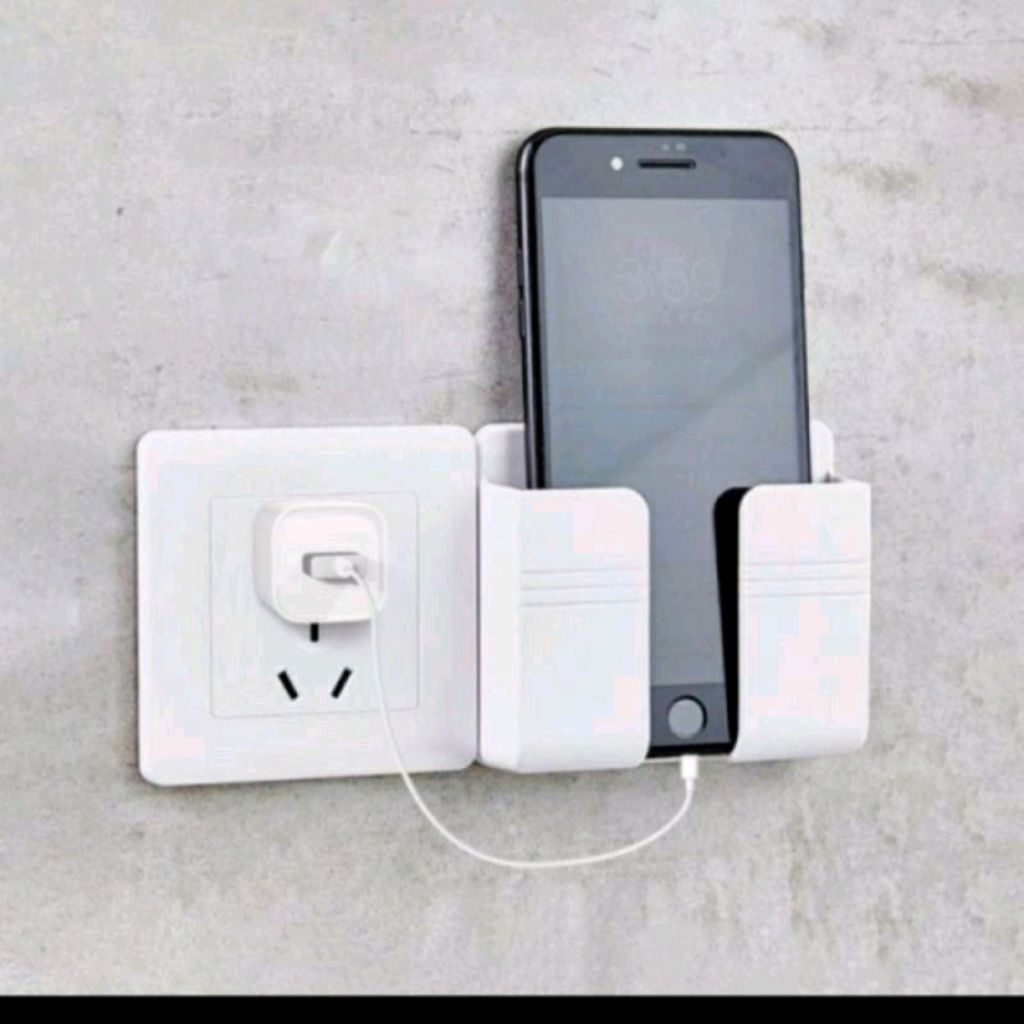 ✅Rak Gantung HP Dinding Rak Gantung Remot Tempel Holder Charger HP Rak Charger HP