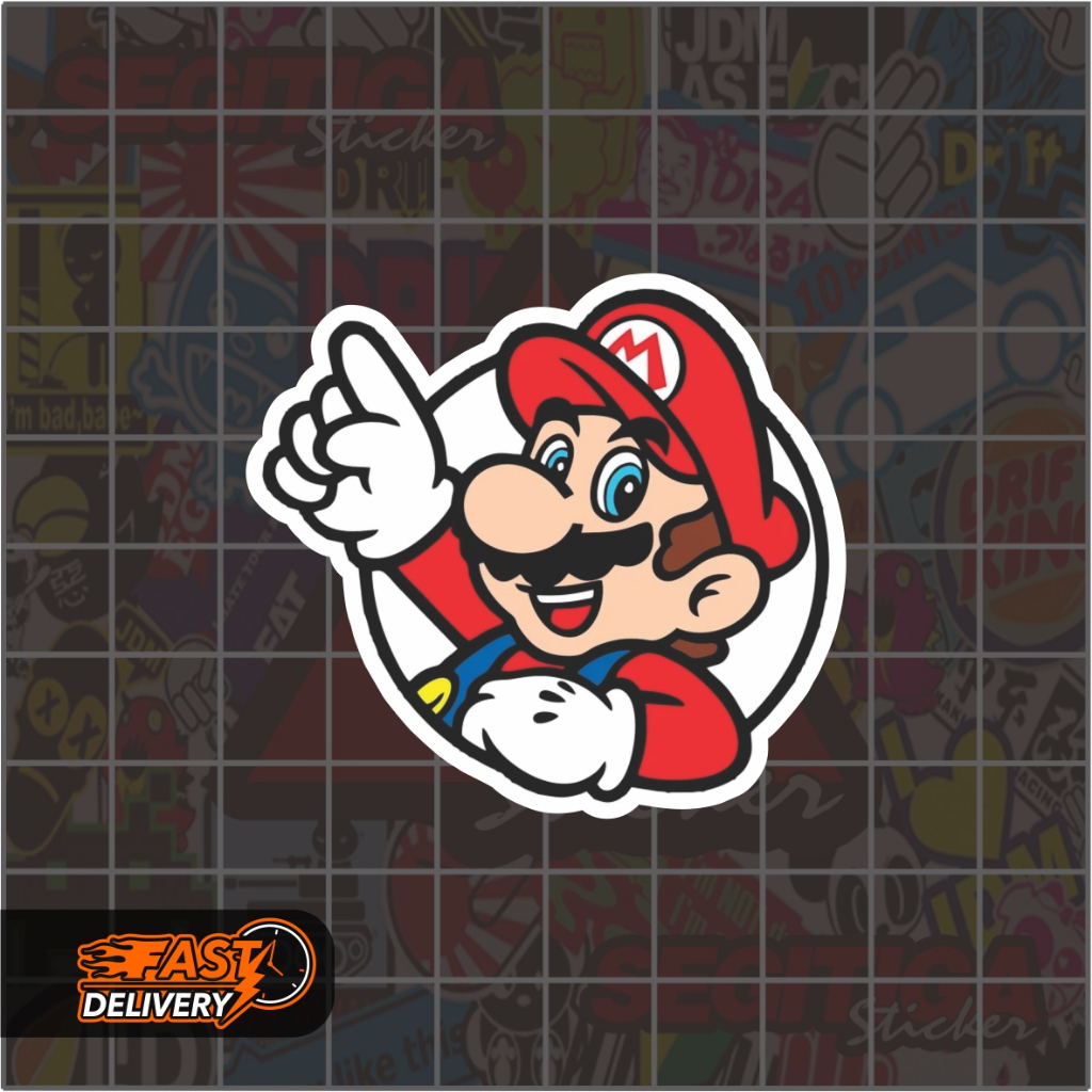 

Sticker Super Mario V2 Ukuran 5.5 x 5 Cm
