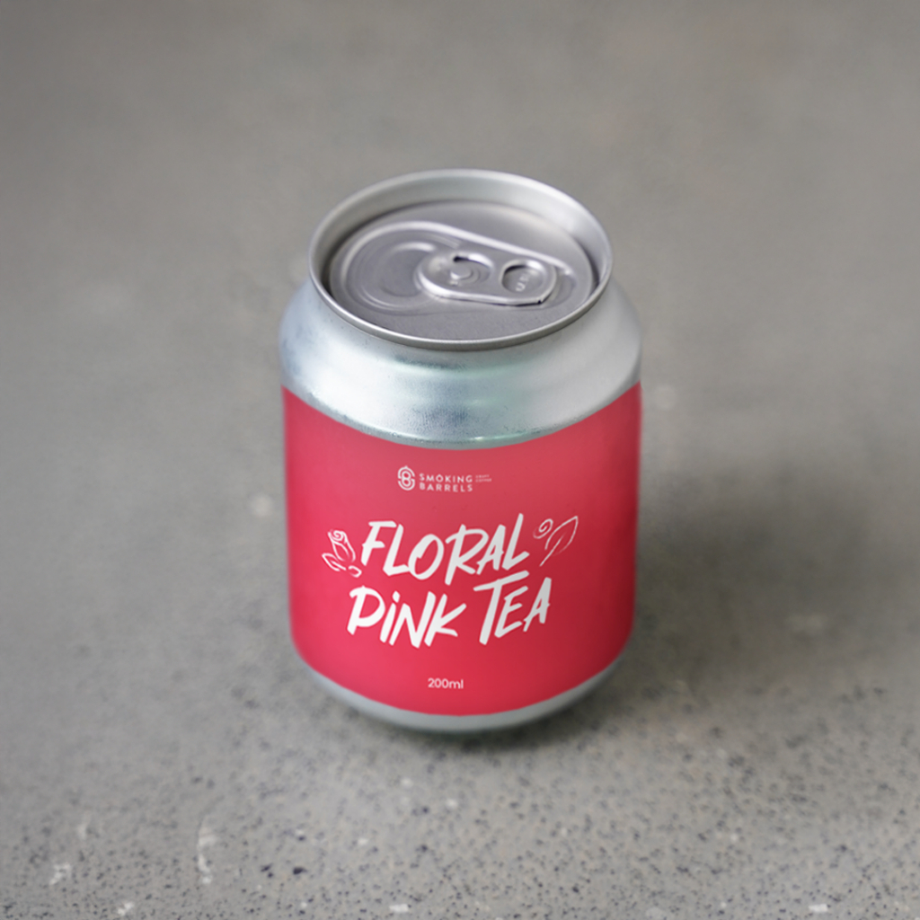 

Canned Floral Pink Tea Soda SB Craft Coffee