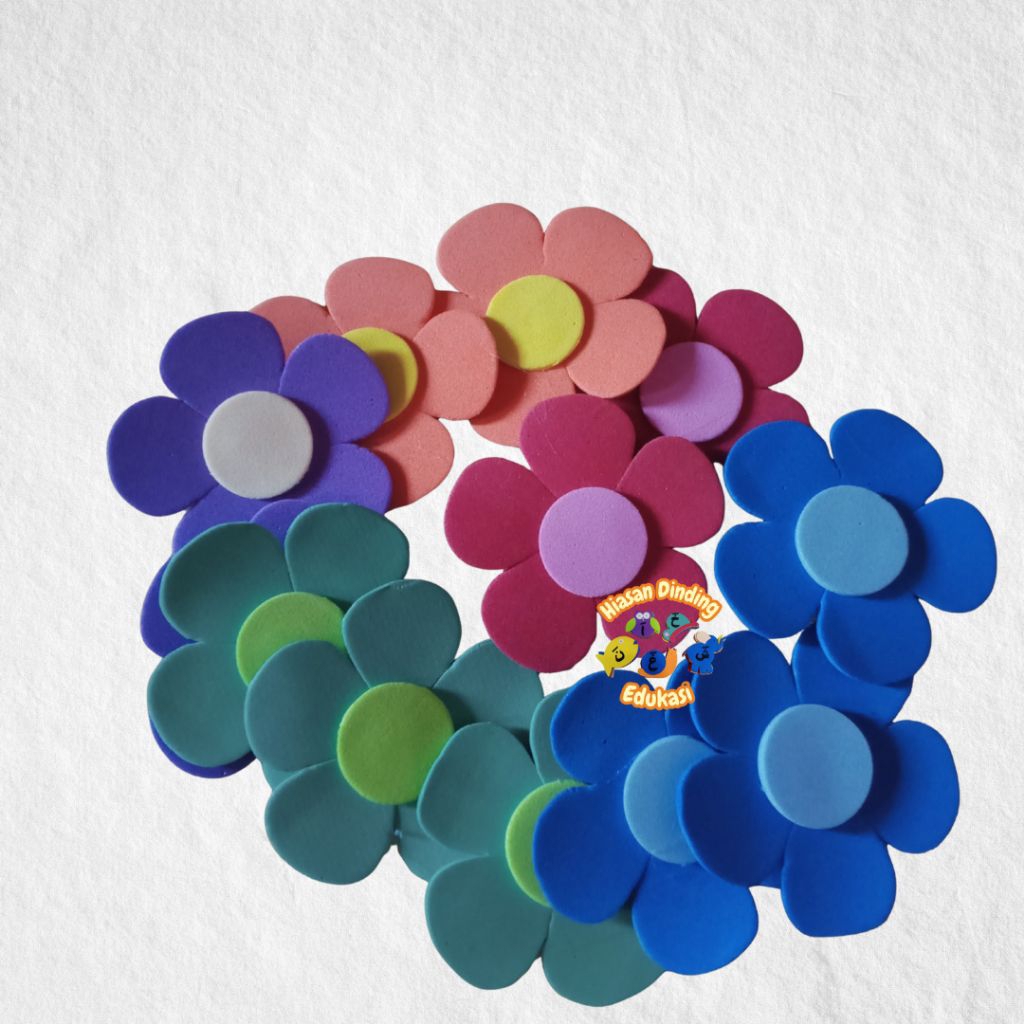 

1 pcs hiasan bunga bahan sponati/spon art/eva foam/bisa untuk hiasan kelas