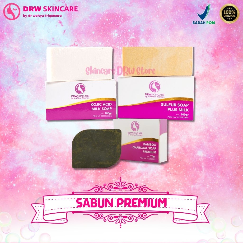 DRW SKINCARE Sabun Mandi Kojic / Sabun Mandi Mencerahkan / Sabun Kulit Gatal - Gatal Dan Exim