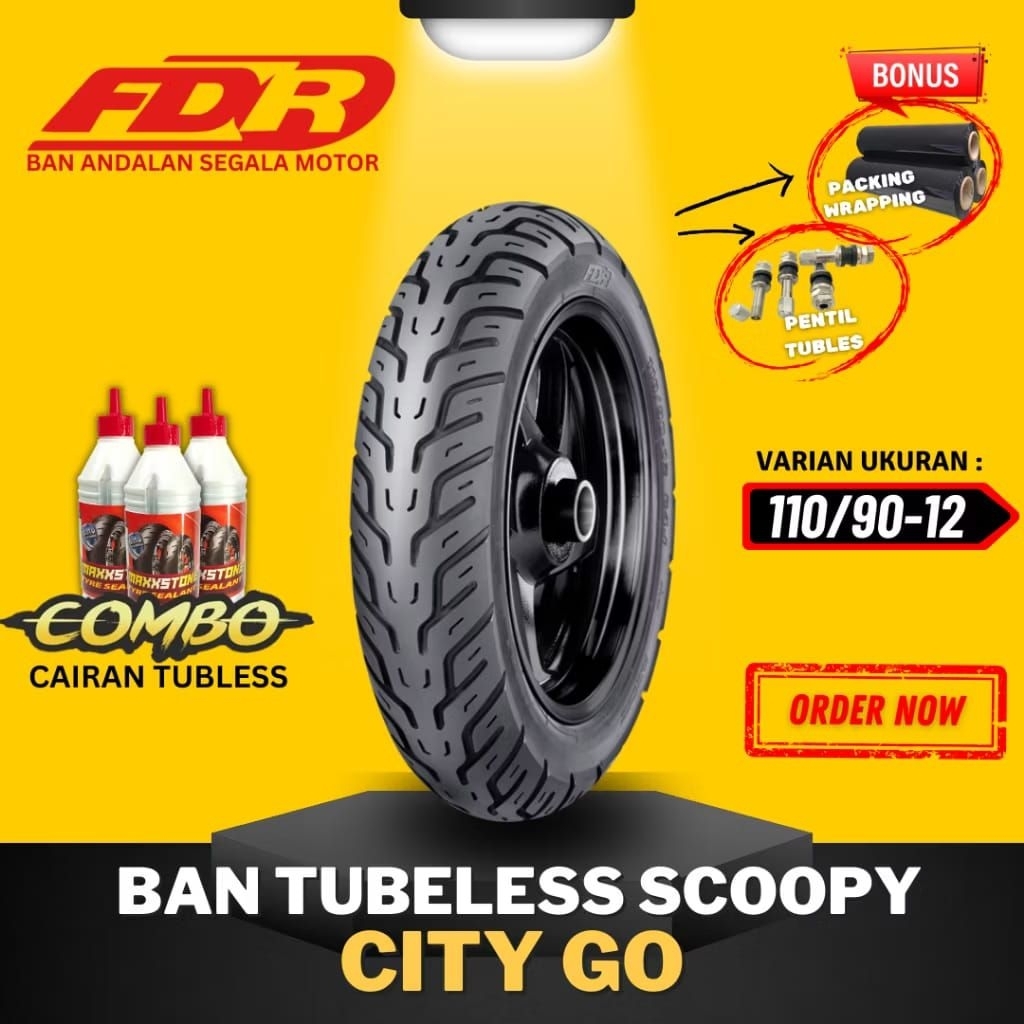 PROMO!!! ban belakang metik ukuran 110/90-12 tubles scopy,Genio,beat street,Fazio dll FDR