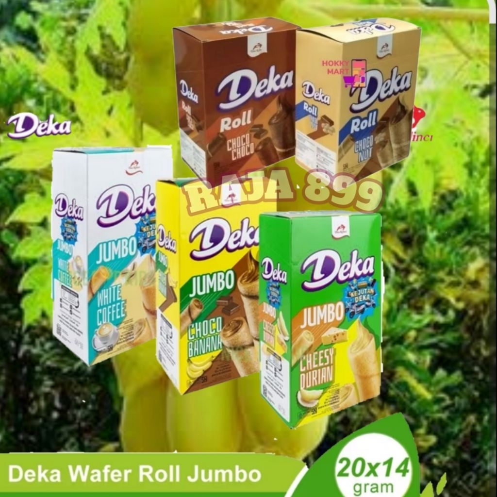 

DEKA WAFER ROLL JUMBO ISI 20 PCS X Negri | DEKA ROLL ISI 24 PCS X 6.5GR