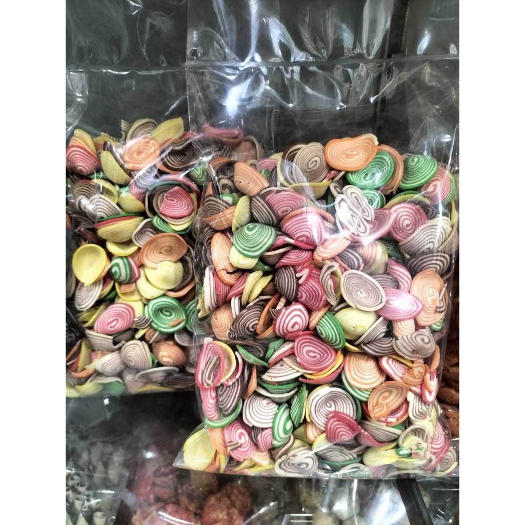 

Kuping Gajah warna warni mini 200gram enak dan manis