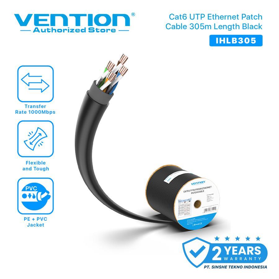 Vention Kabel Lan Ethernet RJ45 Cat6 Cat 6 UTP 1Gbps 305M 100M ROLL IHBL IHLB