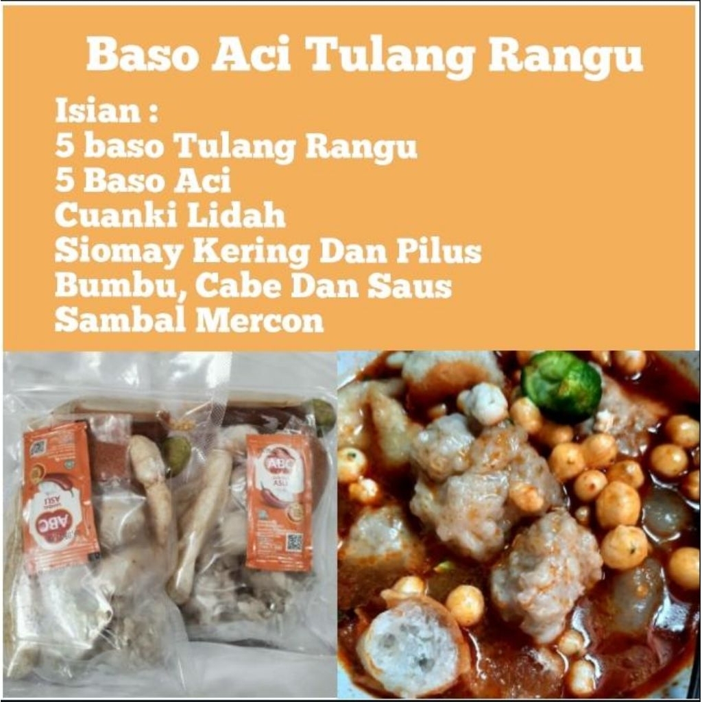 

bakso Aci tulang rangu